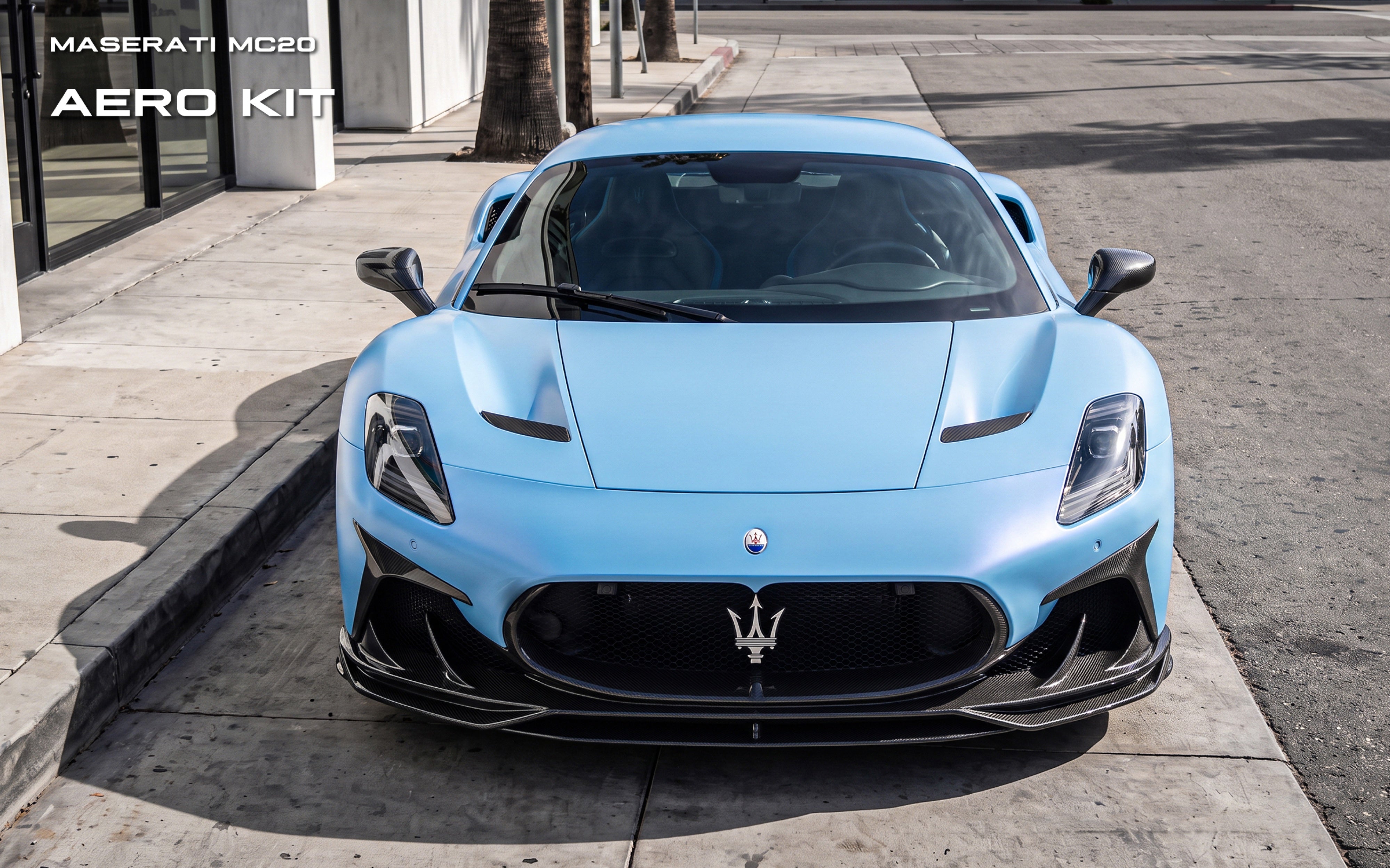 Maserati MC20 2022-ON with Aftermarket Parts - Front Fenders Trim Dry Pre-preg Carbon Fiber from Ventus Veloce
