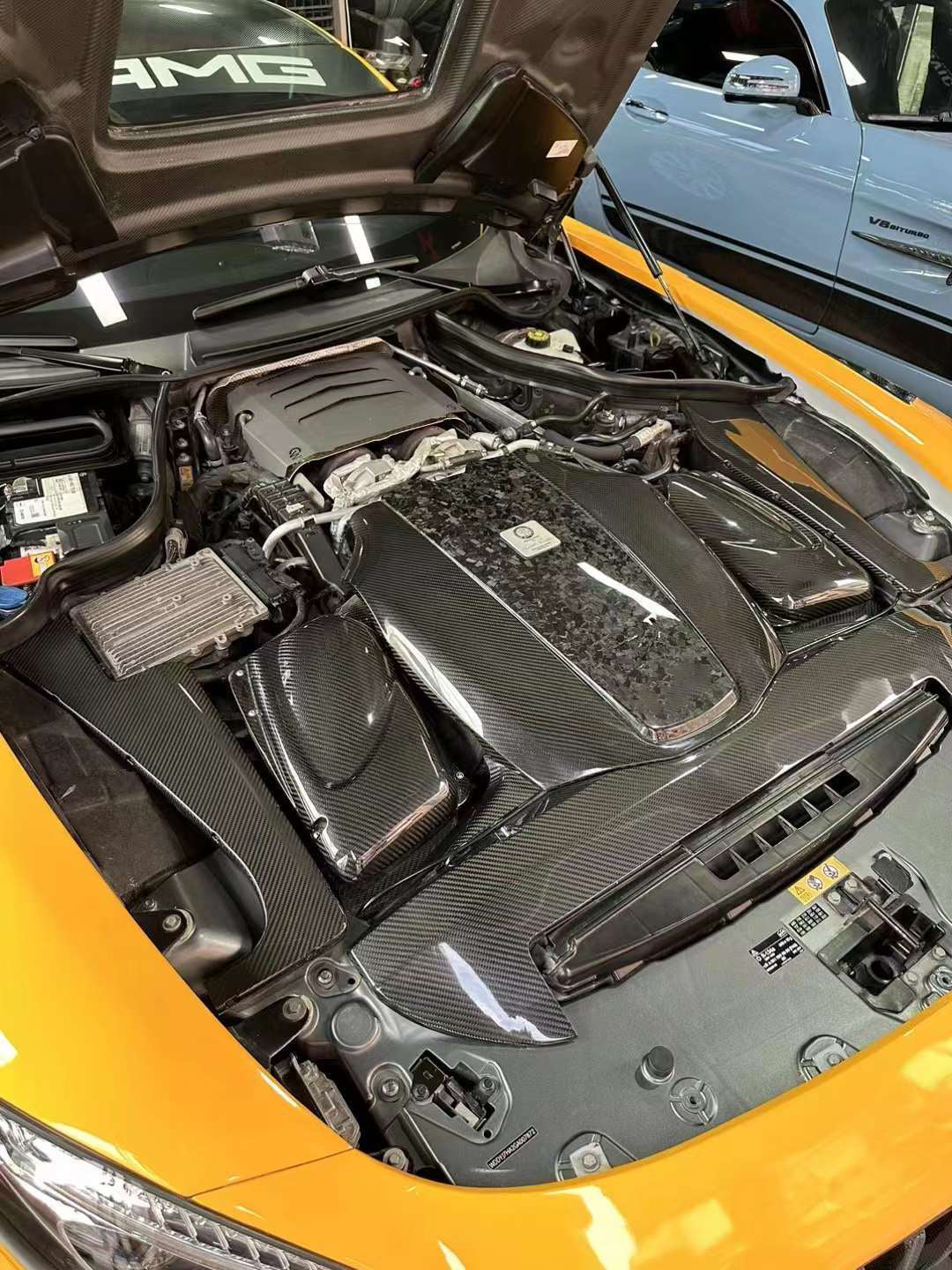 Mercedes Benz AMG GT Base GTS GTC GTR Pro 2014 2015 2016 2017 2018 2019 2020 2021 with Aftermarket Parts - Air Intake Systems Pre-preg Carbon Fiber from Ventus Veloce