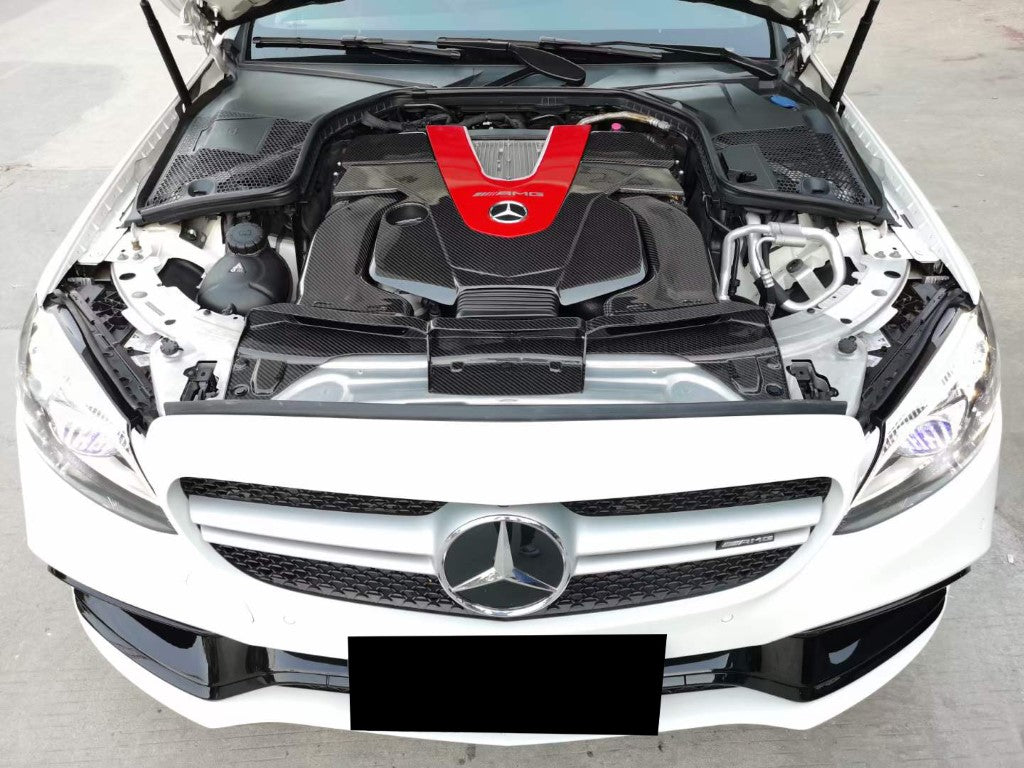 Mercedes Benz C43 GLC43 AMG W205 2017 2018 2019 2020 2021 with Aftermarket Parts - Air Intake Systems Pre-preg Carbon Fiber from Ventus Veloce