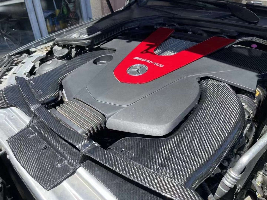 Mercedes Benz C43 GLC43 AMG W205 2017 2018 2019 2020 2021 with Aftermarket Parts - Air Intake Systems Pre-preg Carbon Fiber from Ventus Veloce