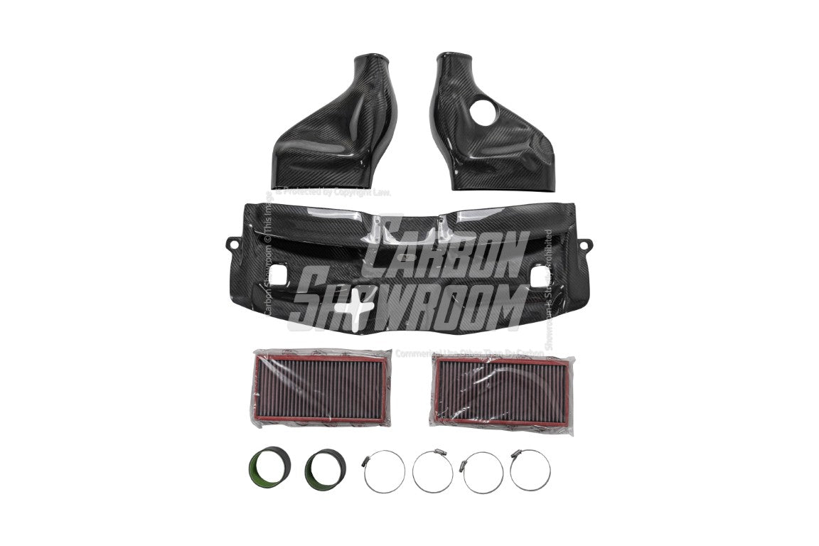 Mercedes Benz C63 AMG W204 2008 2009 2010 2011 2012 2013 2014 with Aftermarket Parts - Air Intake Systems Pre-preg Carbon Fiber from Ventus Veloce
