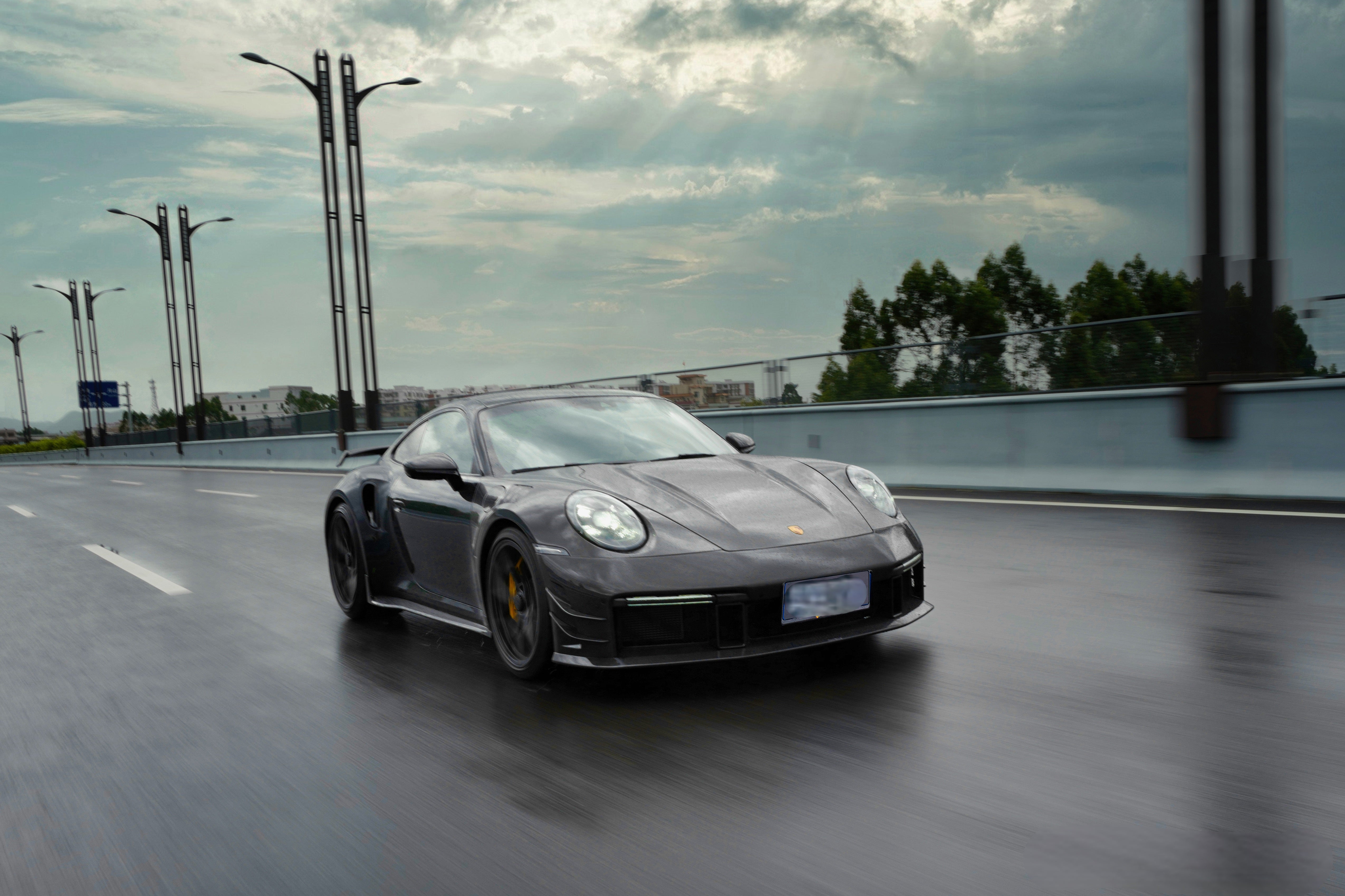 Porsche 911 992.1 Turbo/Turbo S 2020 2021 2022 2023 2024 2025 with Aftermarket Parts - Front Fenders Carbon Fiber from Ventus Veloce