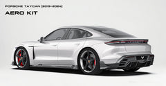 Porsche Taycan & Cross Turismo Base/4/4S/GTS  2020 2021 2022 2023 2024 with Aftermarket Parts - Rear Diffuser Pre-preg Carbon Fiber from Ventus Veloce