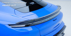 Porsche Taycan & Cross Turismo Base/4/4S/GTS/Turbo/Turbo S 2020 2021 2022 2023 2024 with Aftermarket Parts - Rear Spoiler Pre-preg Carbon Fiber from Ventus Veloce