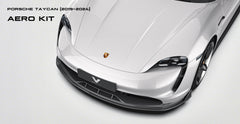 Porsche Taycan & Cross Turismo Base/4/4S/GTS  2020 2021 2022 2023 2024 with Aftermarket Parts - Front Lip Pre-preg Carbon Fiber from Ventus Veloce
