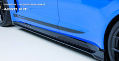 Porsche Taycan & Cross Turismo Base/4/4S/GTS/Turbo/Turbo S 2020 2021 2022 2023 2024 with Aftermarket Parts - Side Skirts Pre-preg Carbon Fiber from Ventus Veloce