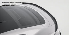Porsche Taycan & Cross Turismo Base/4/4S/GTS/Turbo/Turbo S 2020 2021 2022 2023 2024 with Aftermarket Parts - Rear Spoiler Pre-preg Carbon Fiber from Ventus Veloce