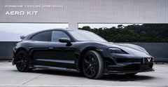 Porsche Taycan & Cross Turismo Base/4/4S/GTS  2020 2021 2022 2023 2024 with Aftermarket Parts - Front Lip Pre-preg Carbon Fiber from Ventus Veloce