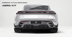 Porsche Taycan & Cross Turismo Base/4/4S/GTS  2020 2021 2022 2023 2024 with Aftermarket Parts - Rear Diffuser Pre-preg Carbon Fiber from Ventus Veloce
