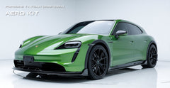 Porsche Taycan & Cross Turismo Base/4/4S/GTS  2020 2021 2022 2023 2024 with Aftermarket Parts - Front Lip Pre-preg Carbon Fiber from Ventus Veloce