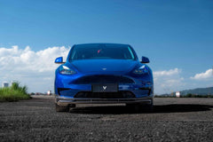 Tesla Model Y/P 2020 2021 2022 2023 2024 with Aftermarket Parts - Front Lip Pre-preg Carbon Fiber from Ventus Veloce