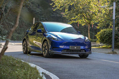 Tesla Model Y/P 2020 2021 2022 2023 2024 with Aftermarket Parts - Front Lip Pre-preg Carbon Fiber from Ventus Veloce