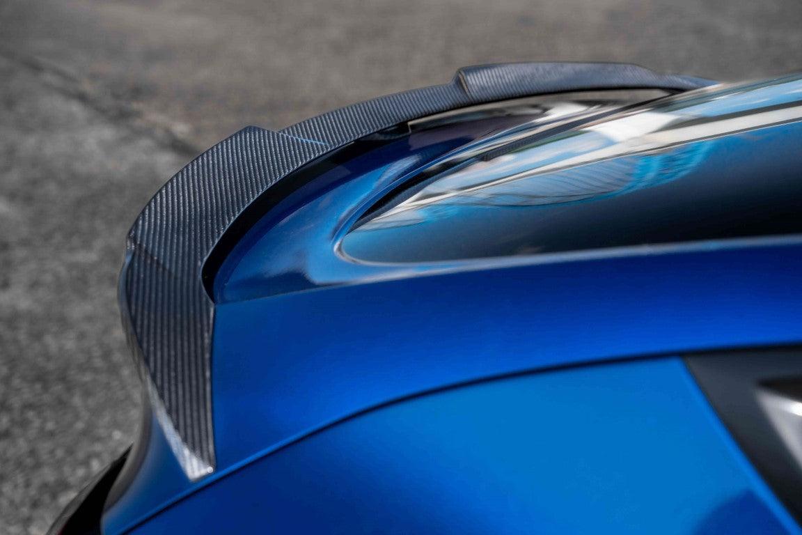 Tesla Model Y/P  2020 2021 2022 2023 2024 with Aftermarket Parts - Rear Spoiler Pre-preg Carbon Fiber from Ventus Veloce