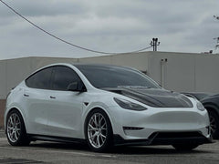 Tesla Model Y/P  2020 2021 2022 2023 2024 with Aftermarket Parts - Side Skirts Pre-preg Carbon Fiber from Ventus Veloce