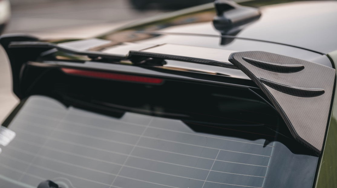 Volkswagen GTI & R-line MK8 2022-ON with Aftermarket Parts - V2 Style Pre-preg Carbon Fiber Rear Spoiler from BCTXE Tuning