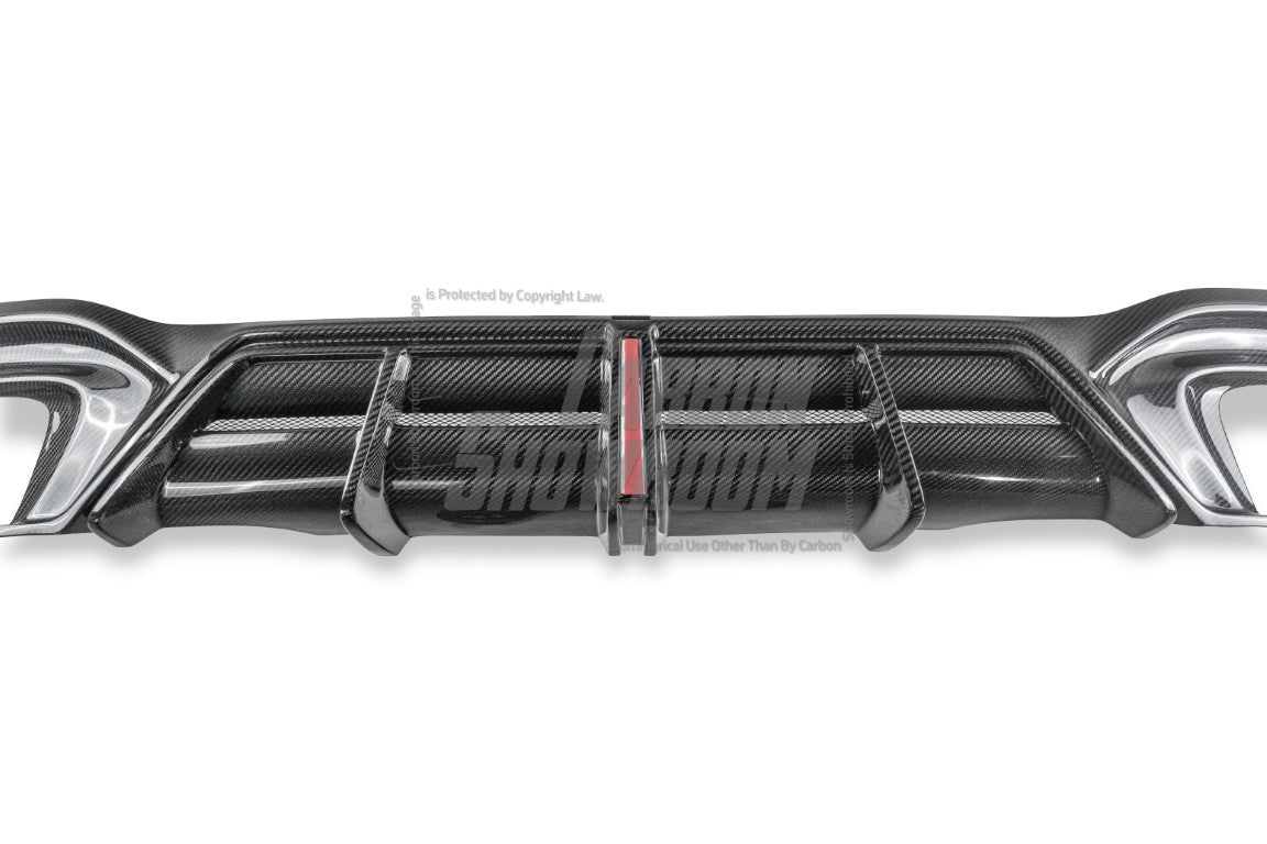 Volkswagen GTI MK8 2022-ON with Aftermarket Parts - AE Rear Diffuser?Carbon Fiber?from ArmorExtend
