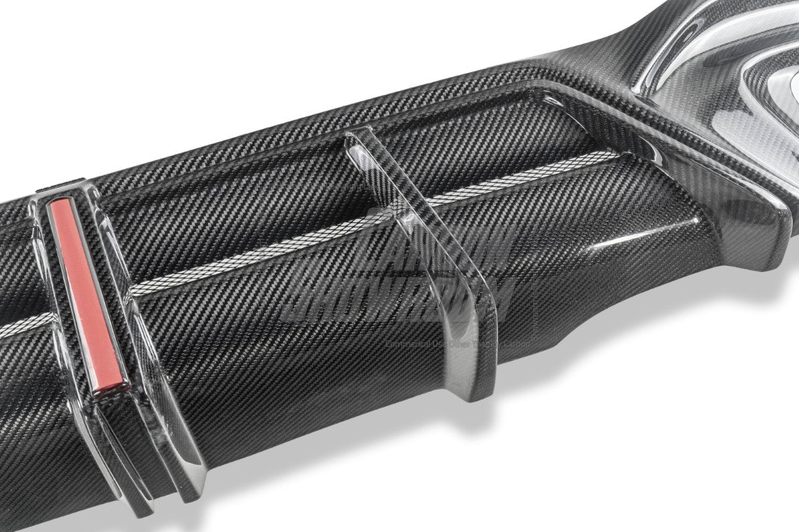 Volkswagen GTI MK8 2022-ON with Aftermarket Parts - AE Rear Diffuser?Carbon Fiber?from ArmorExtend