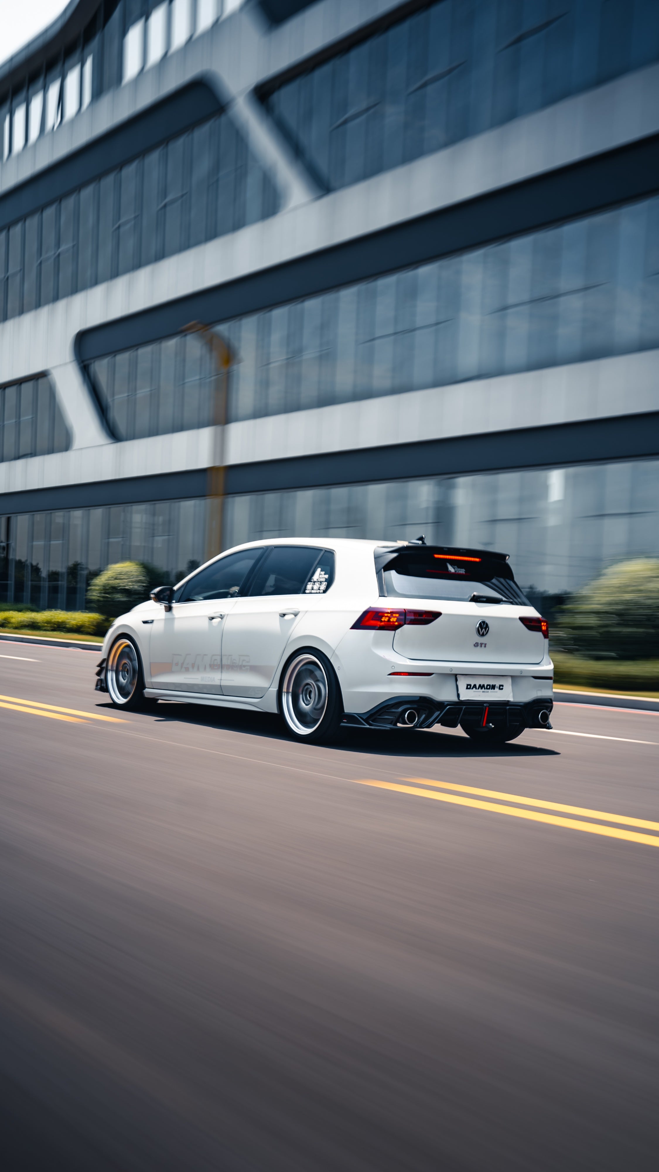 Volkswagen GTI MK8 MK8.5 2022-ON with Aftermarket Parts - Plustic Rear Diffuser ABS from ArmorExtend