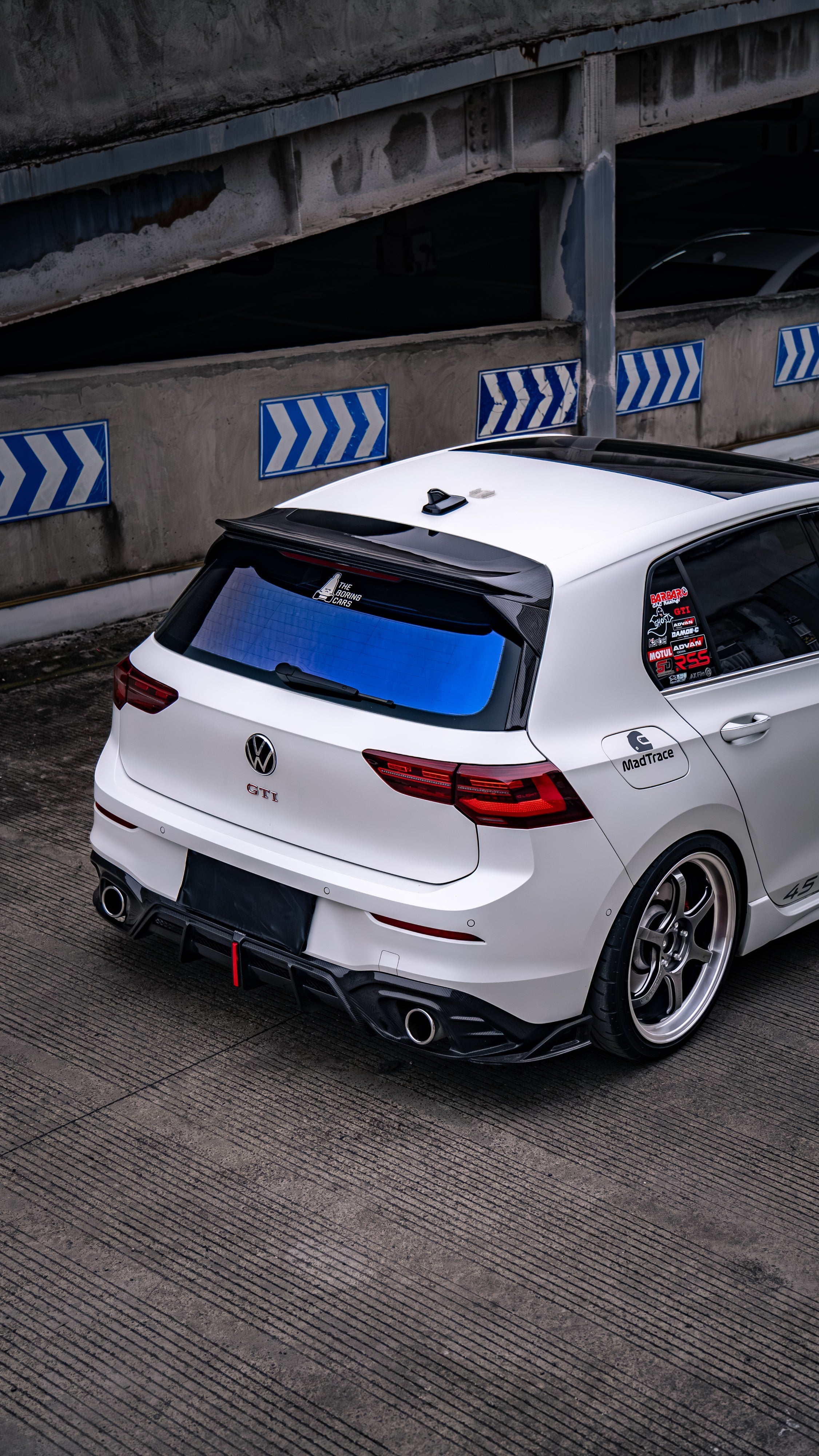 Volkswagen GTI MK8 MK8.5 2022-ON with Aftermarket Parts - Plustic Rear Diffuser ABS from ArmorExtend