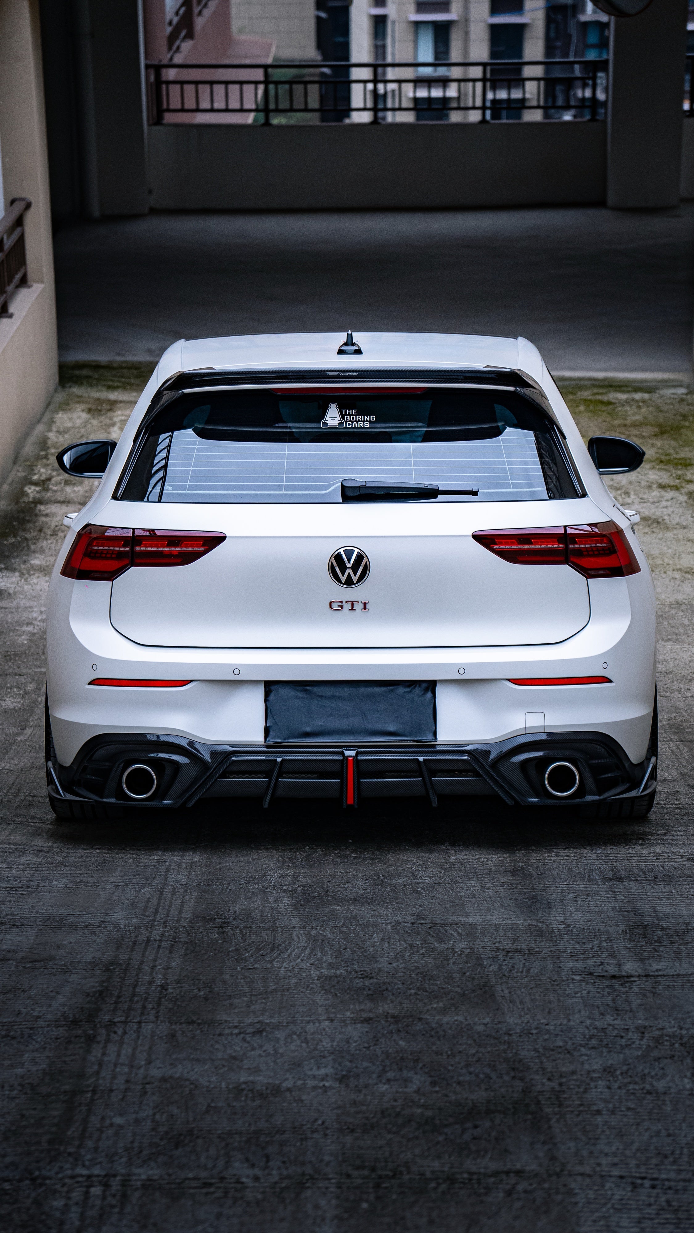 Volkswagen GTI MK8 MK8.5 2022-ON with Aftermarket Parts - Plustic Rear Diffuser ABS from ArmorExtend