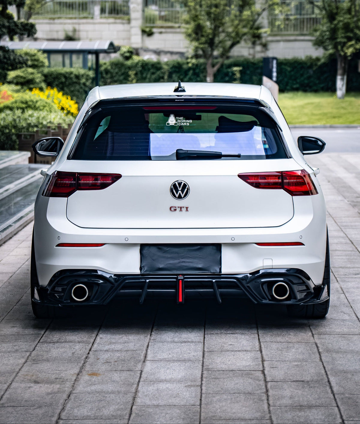 Volkswagen GTI MK8 MK8.5 2022-ON with Aftermarket Parts - Plustic Rear Diffuser ABS from ArmorExtend