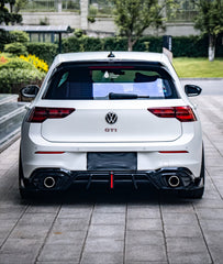 Volkswagen GTI MK8 MK8.5 2022-ON with Aftermarket Parts - Plustic Rear Diffuser ABS from ArmorExtend