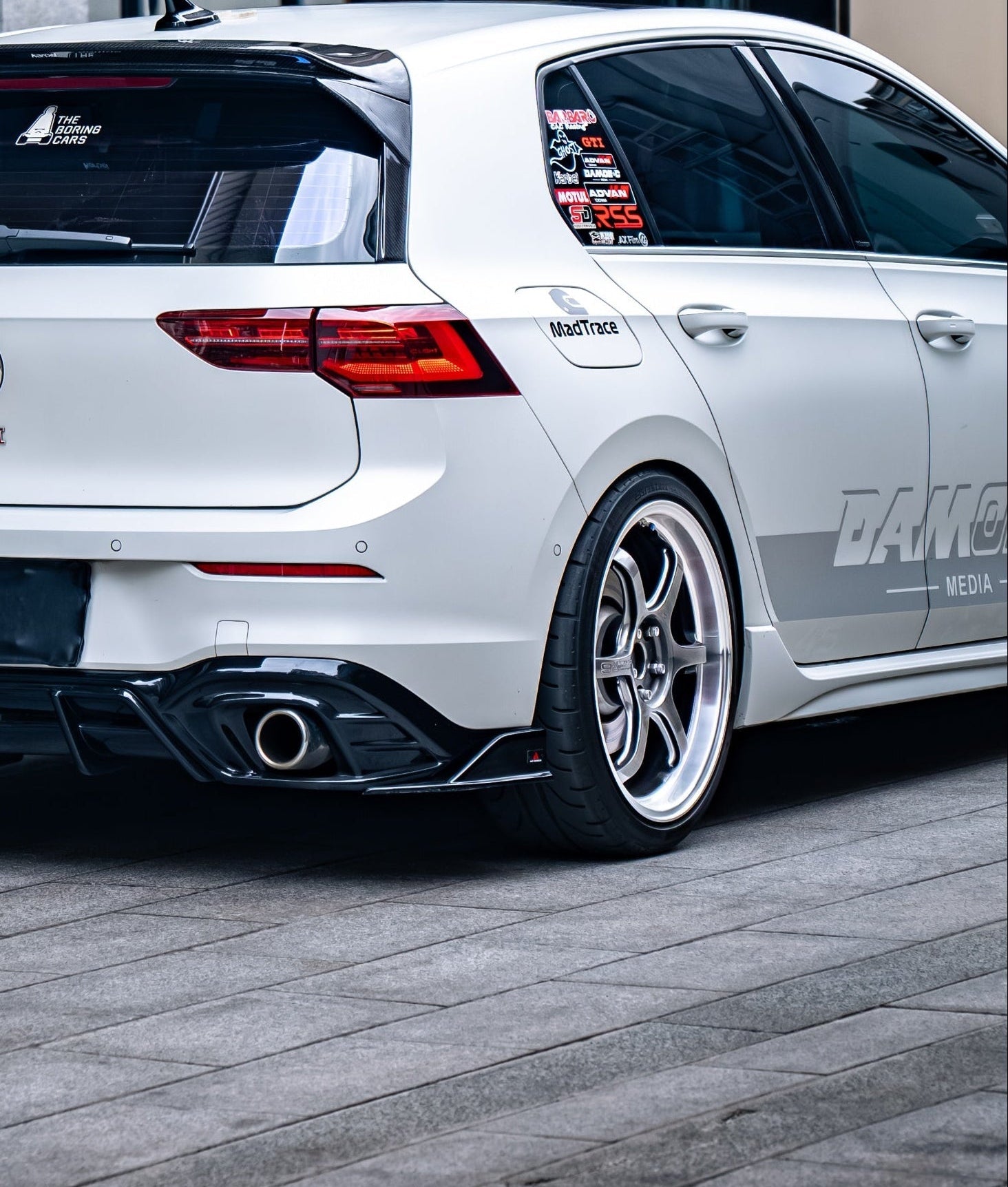Volkswagen GTI MK8 MK8.5 2022-ON with Aftermarket Parts - Plustic Rear Canards ABS from ArmorExtend