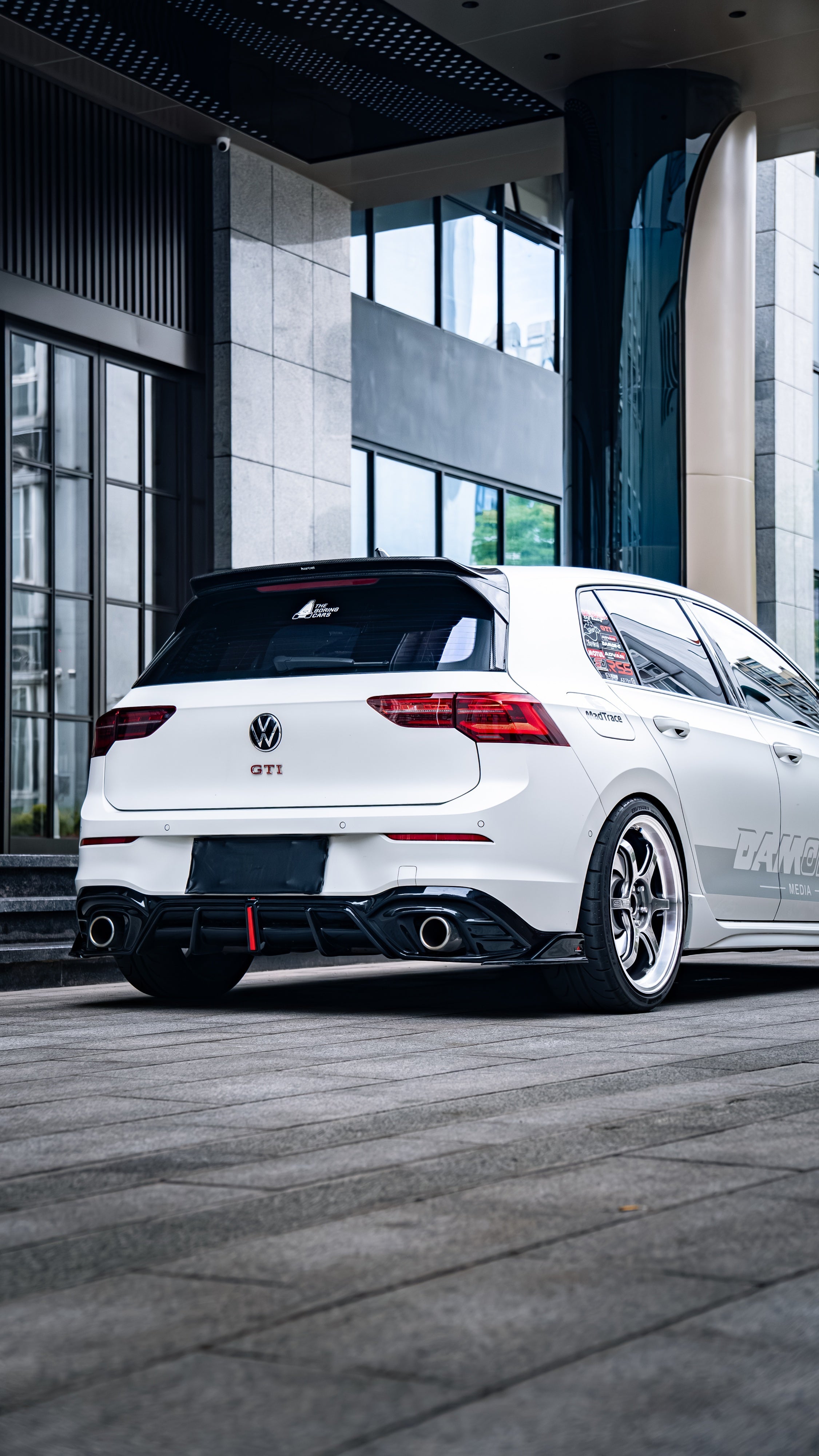 Volkswagen GTI MK8 MK8.5 2022-ON with Aftermarket Parts - Plustic Rear Canards ABS from ArmorExtend