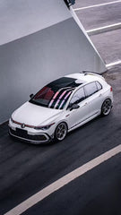 Volkswagen GTI & R-line MK8 2022 2023 2024 with Aftermarket Parts - AE Style Front Lip?Carbon Fiber?from ArmorExtend