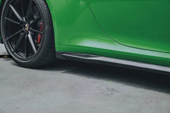 Future Design Carbon Fiber SIDE SKIRTS for Porsche 992 Carrera & 4 & S & 4S