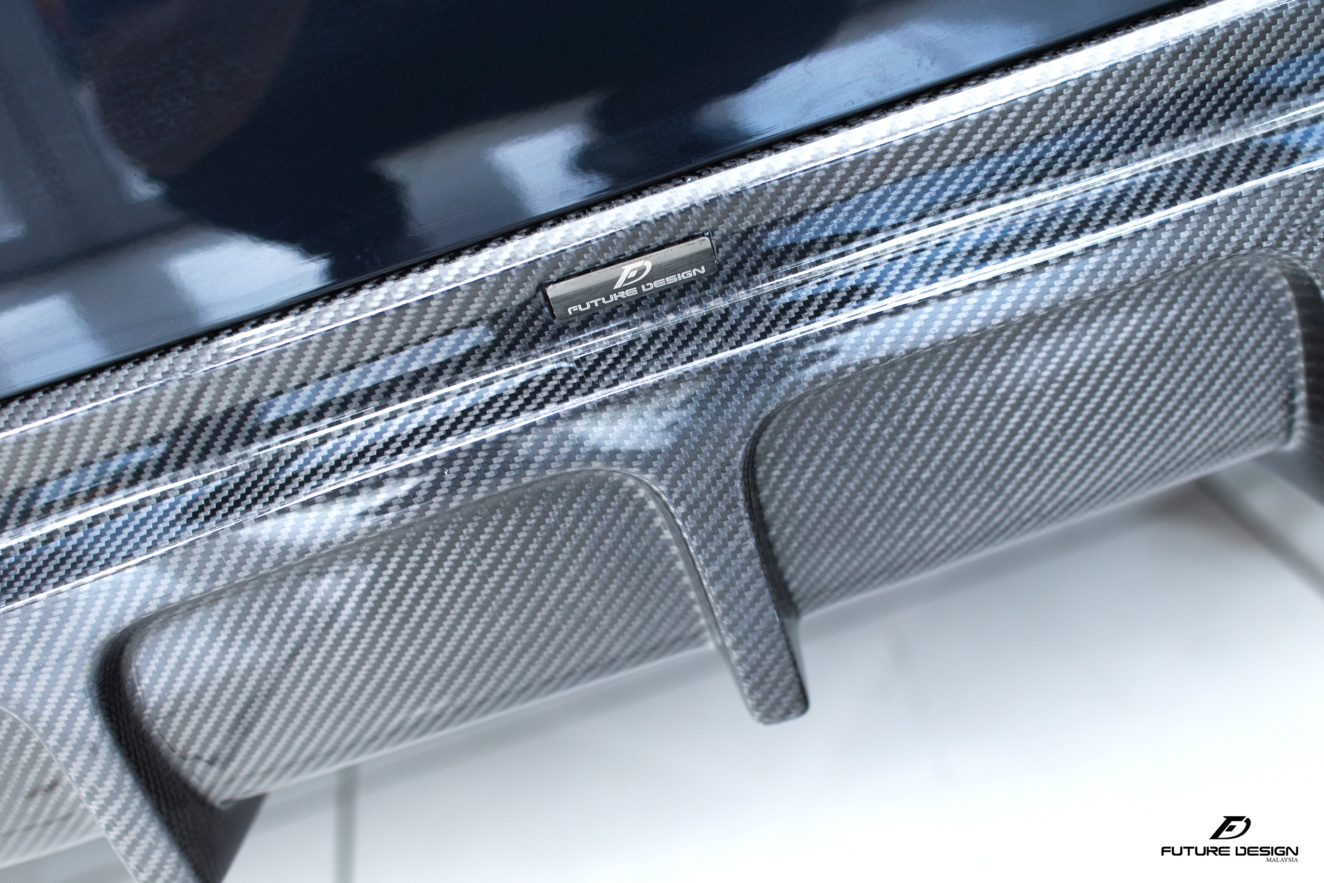 Future Design Carbon Carbon Fiber Rear Diffuser FD Style For BMW 5 Series G30 530i 540i 2017-2020