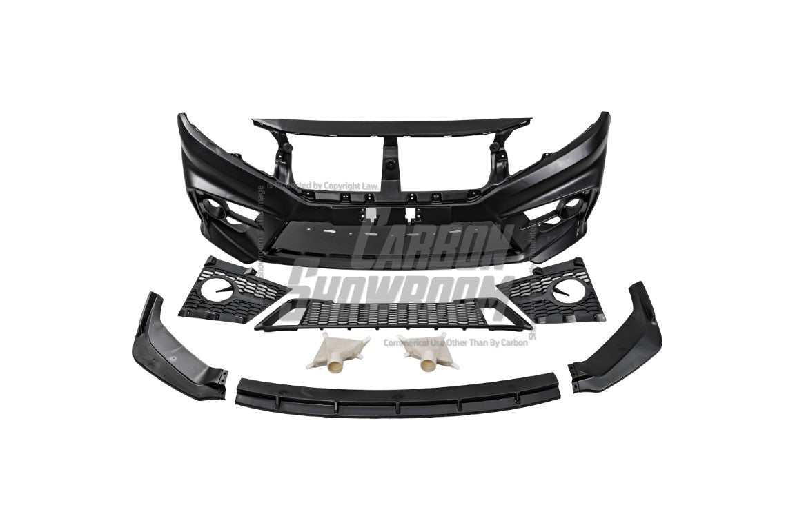 Honda Civic 10th Gen FC1 FC2 FC5 FC6 2016-2021 FC3 FC4 2017-2021 & Civic 10th Gen FK7 2017-2021 with Aftermarket Parts - Front Bumper PP from Yofer USA