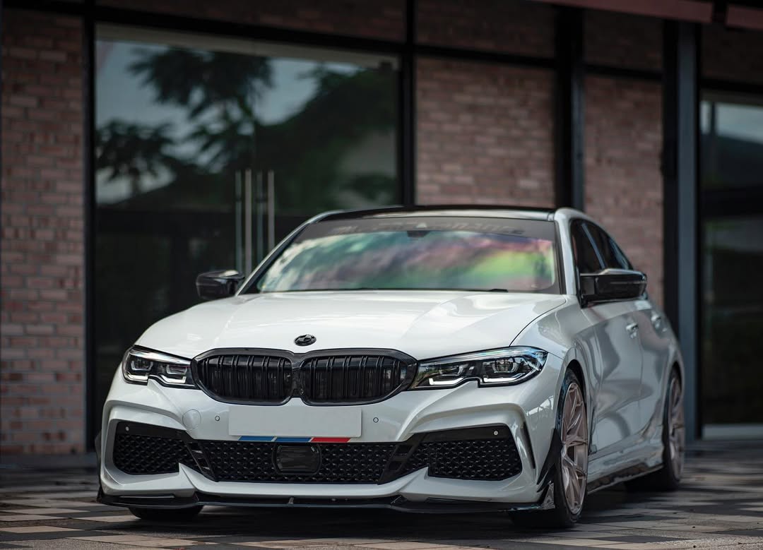 BMW 3 Series M340i 330i G20 G21 Pre-LCI 2019 2010 2021 2022 with Aftermarket Parts - Front Bumper & Lip PP from Yofer USA
