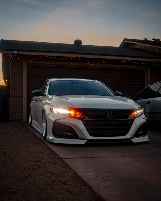 Honda Accord 10th Gen Pre-facelift 2018-2020 with Aftermarket Parts - Front Bumper PP from Yofer USA