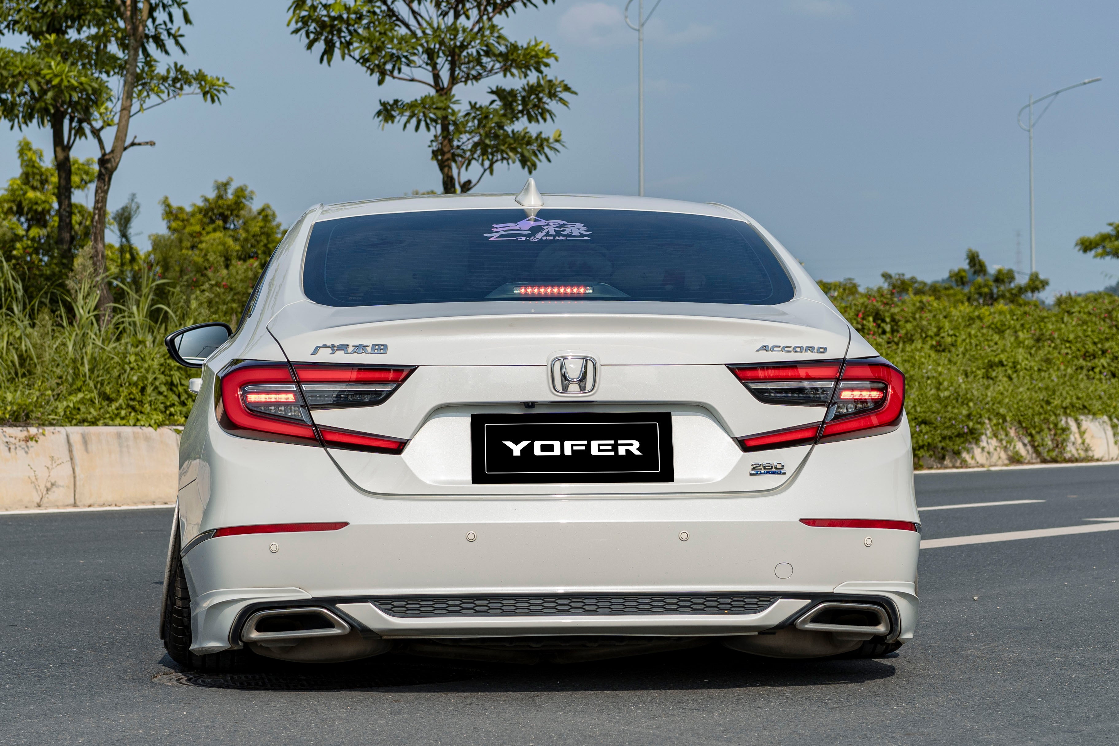Honda Accord 10.5th Gen facelift 2021 2022 with Aftermarket Parts - Package A PP Polypropylene & ABS from Yofer USA