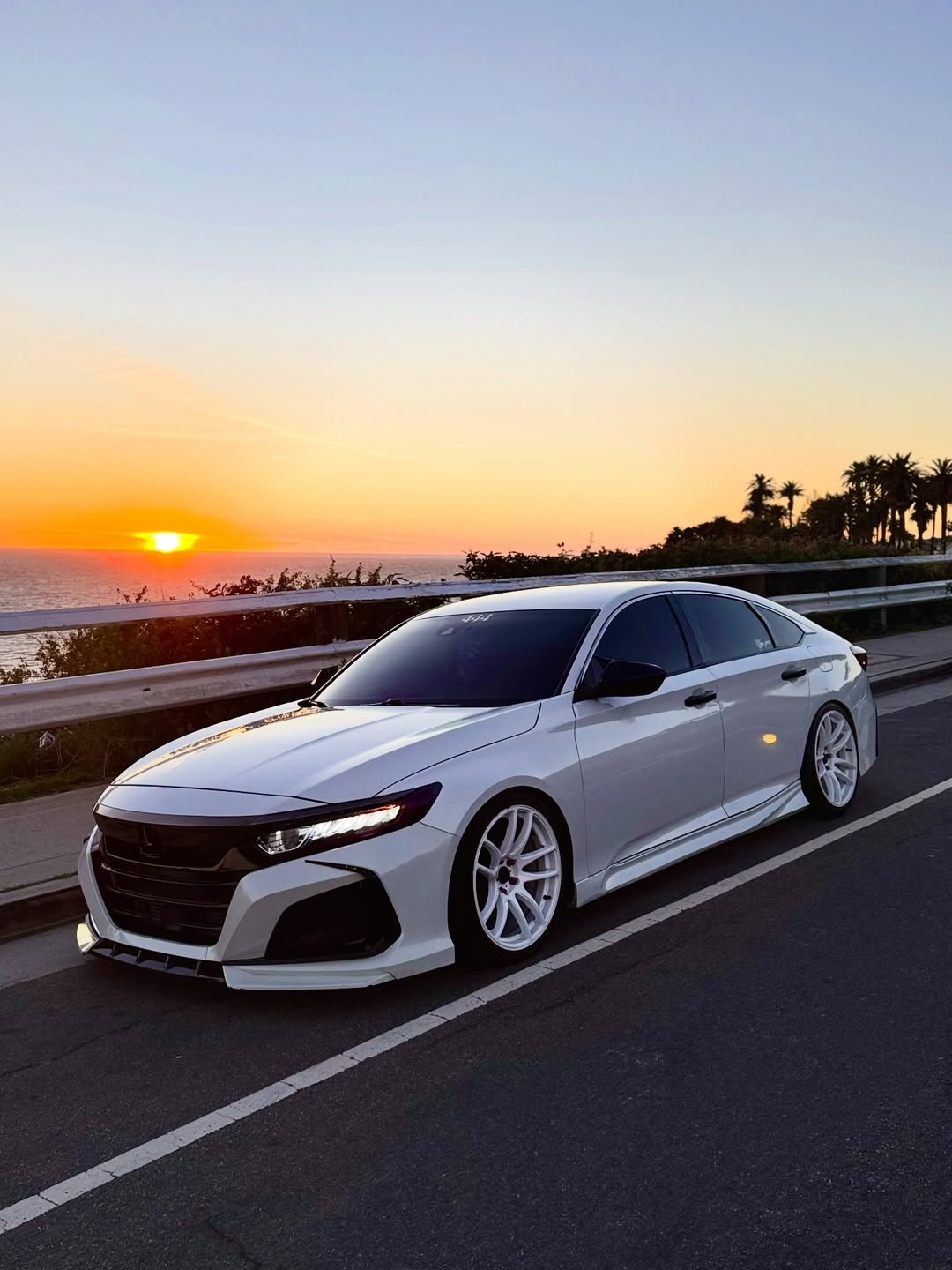 Honda Accord 10th Gen Pre-facelift 2018-2020 with Aftermarket Parts - Front Bumper PP from Yofer USA