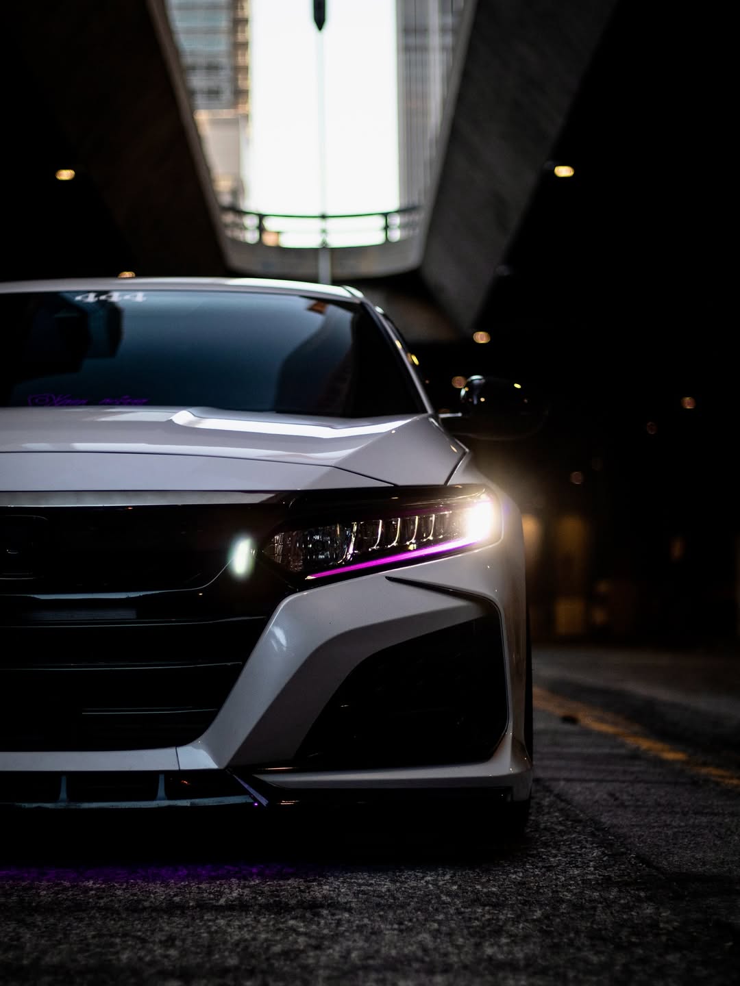 Honda Accord 10th Gen Pre-facelift 2018-2020 with Aftermarket Parts - Front Bumper PP from Yofer USA