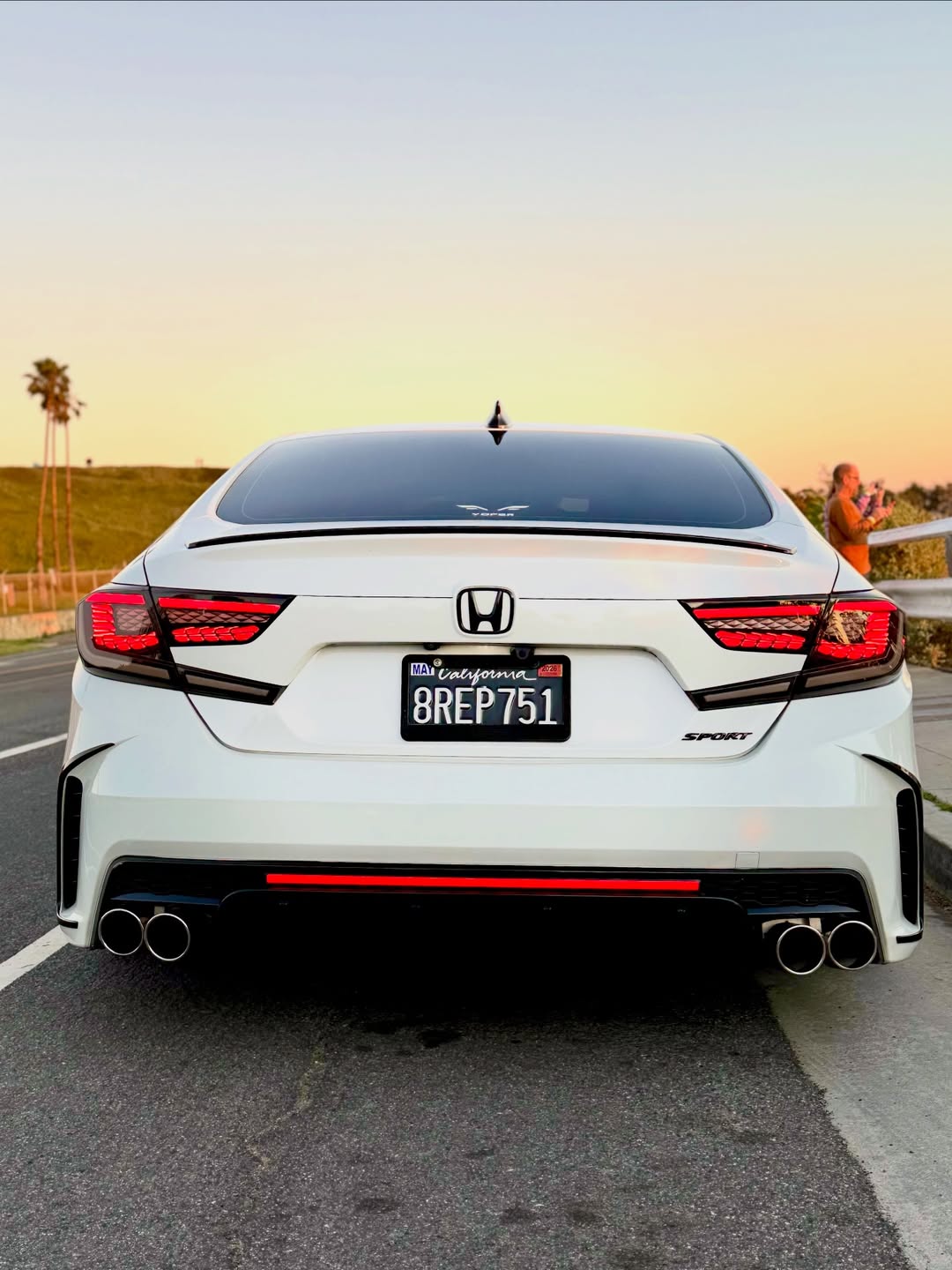 Honda Accord 10th 10.5th Gen 2018-2022 with Aftermarket Parts - Rear Bumper PP from Yofer USA
