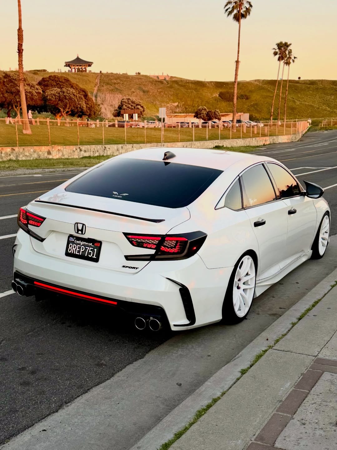 Honda Accord 10th 10.5th Gen 2018-2022 with Aftermarket Parts - Rear Bumper PP from Yofer USA