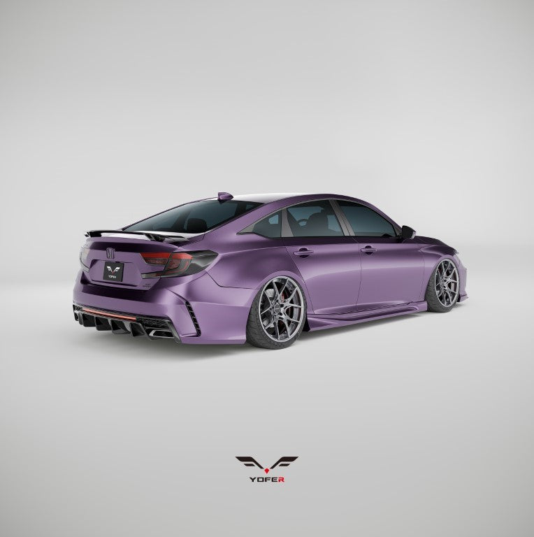 Honda Accord 10th Gen Pre-facelift 2018 2019 2020 with Aftermarket Parts - Package A PP Polypropylene & ABS from Yofer USA