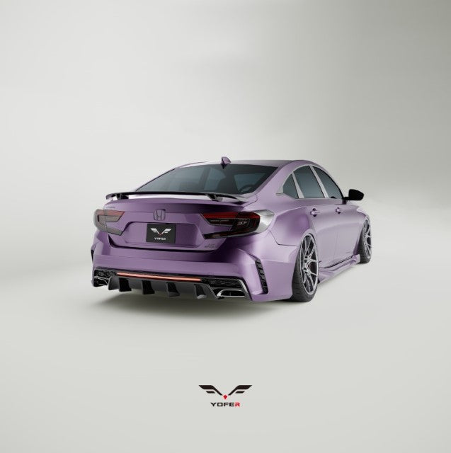 Honda Accord 10th Gen Pre-facelift 2018 2019 2020 with Aftermarket Parts - Package A PP Polypropylene & ABS from Yofer USA