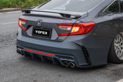 Honda Accord 10th 10.5th Gen 2018-2022 with Aftermarket Parts - Rear Bumper PP from Yofer USA
