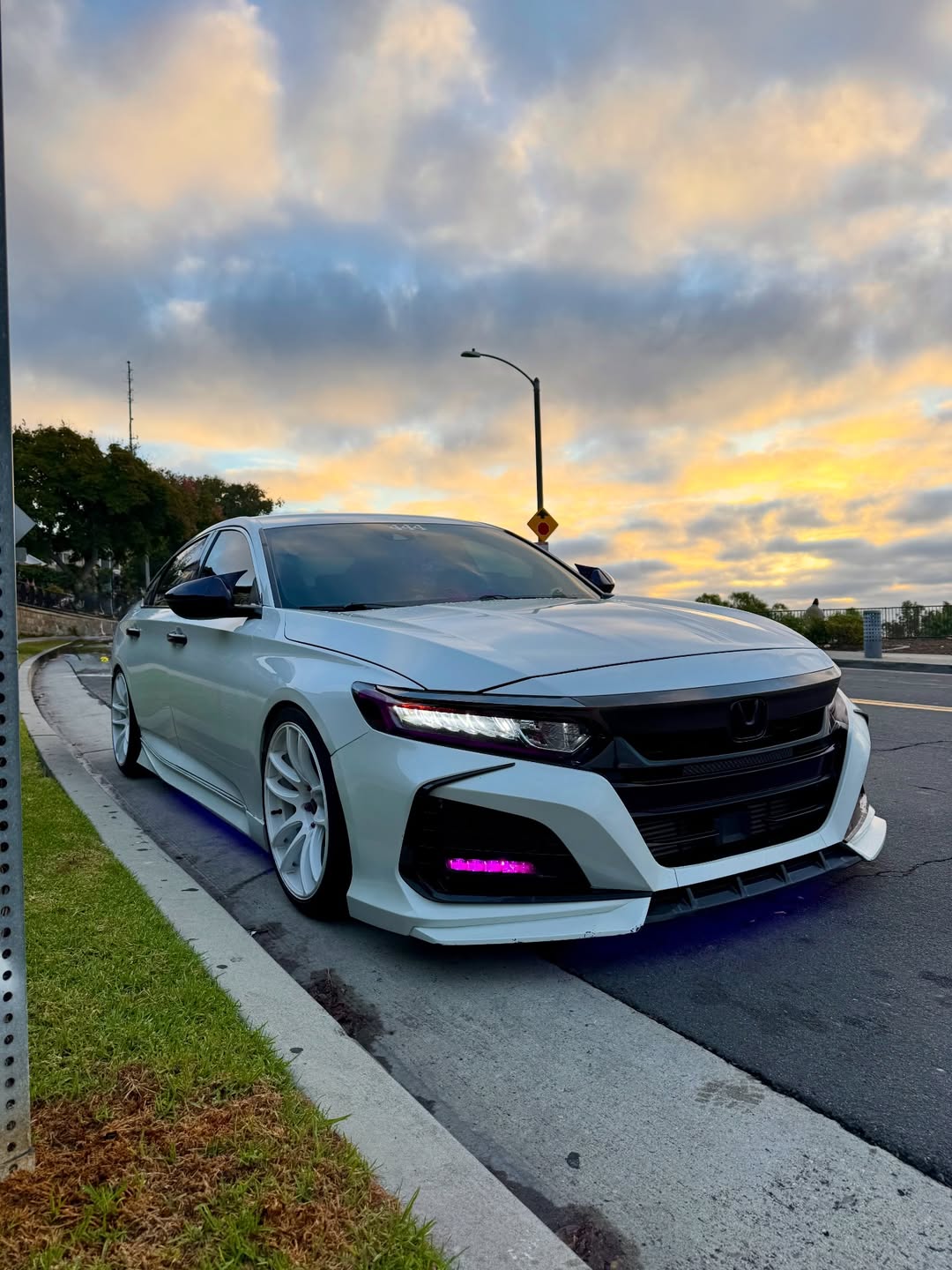 Honda Accord 10th 10.5th Gen 2018-2022 with Aftermarket Parts - Side Skirts PP from Yofer USA