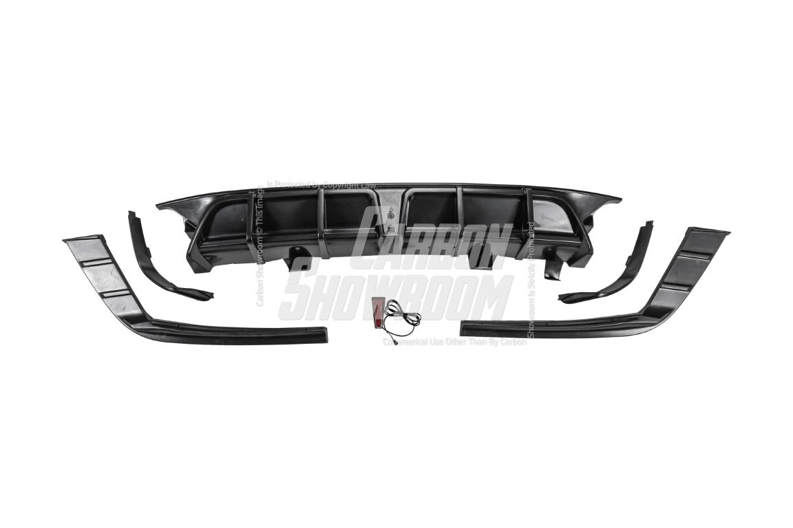 Honda Accord 10th 10.5th Gen 2018-2022 with Aftermarket Parts - V2 Style Rear Diffuser & Rear Canards PP from Yofer USA