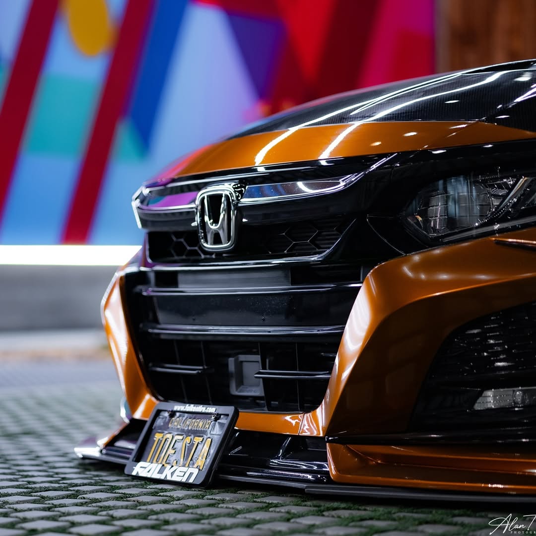 Honda Accord 10th Gen Pre-facelift 2018-2020 with Aftermarket Parts - Front Bumper PP from Yofer USA