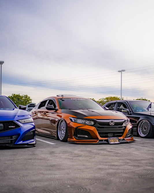 Honda Accord 10th Gen Pre-facelift 2018-2020 with Aftermarket Parts - Front Bumper PP from Yofer USA