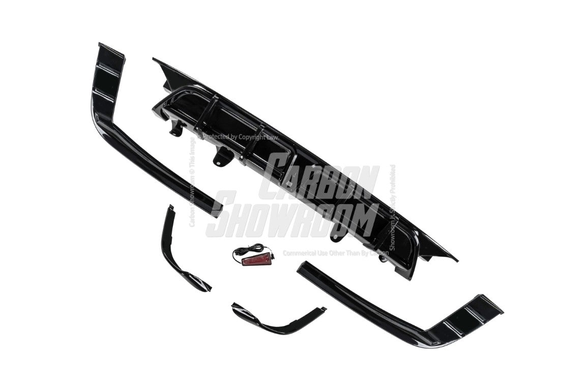 Honda Accord 10th 10.5th Gen 2018-2022 with Aftermarket Parts - V2 Style Rear Diffuser & Rear Canards PP from Yofer USA
