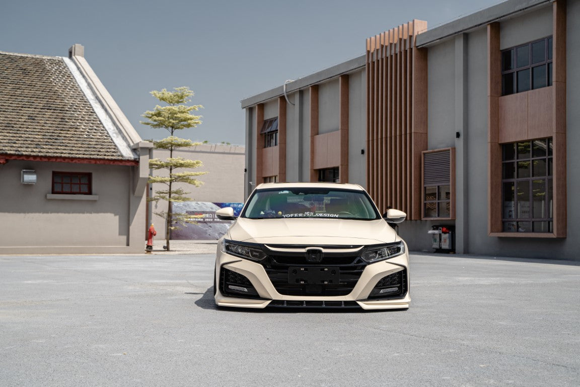 Honda Accord 10th Gen Pre-facelift 2018-2020 with Aftermarket Parts - Front Bumper PP from Yofer USA
