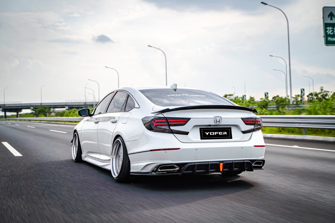 Honda Accord 10th Gen Pre-facelift 2018 2019 2020 with Aftermarket Parts - Package C PP Polypropylene & ABS from Yofer USA