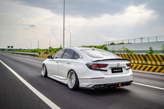 Honda Accord 10th 10.5th Gen 2018-2022 with Aftermarket Parts - V2 Style Rear Diffuser & Rear Canards PP from Yofer USA
